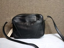 Bolso de mano bandolera de cuero negro Evan Picone nuevo con etiquetas