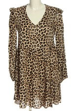 Vestido casual mujer Primark estampado integral viscosa elegante negro 36