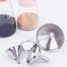 Juego de tolvas de cocina 3 piezas acero inoxidable 8 cm 8 cm 7 cm diseño a prueba de fugas