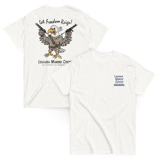 Leonida Marine Center Eagle - Camiseta gráfica estilo vintage inspirada en juegos hechos por fans