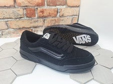 Vans Hylane Hombres Talla 9 Triple Negro Patín Blackout Gato Tenis Lengua Grasa Gruesa