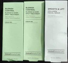 Juego de 3 Sueros Faciales Global Beauty 1Collagen + 2 Cremas Gel Control de Manchas