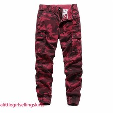 Pantalones Largos Informales Para Hombre Carga Algodón Primavera Camuflaje Aire Libre Deporte Pantalón Lo último