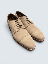 NUEVO Chapman & Moore Hombres Piedra Gamuza Ribeteado Formal Zapatos Inteligentes