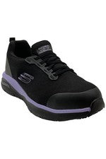 Zapatilla deportiva para mujer Skechers Work Arch Fit SR Evzan negra/púrpura