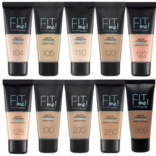 Base Maybelline Fit Me mate y sin poros 30 ml - ELIGE TU TONO
