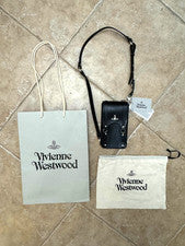 Vivienne Westwood Bolso de Hombro Cruzado Negro Mini MAX Unisex Nuevo con Etiquetas Bolsa para el Polvo