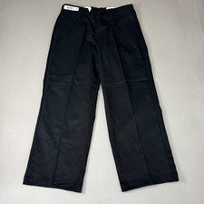 Pantalón de trabajo industrial RED KAP pierna recta cierre botón para hombre talla 34 negro PT20BK