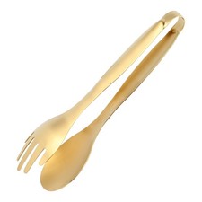 Pinzas para alimentos de acero inoxidable utensilios de cocina dorados herramientas de cocina buffet barbacoa7570