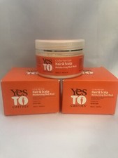 Mascarilla hidratante de barro para cabello y cuero cabelludo Yes To Carrots, todo tipo de cabello, paquete de 2