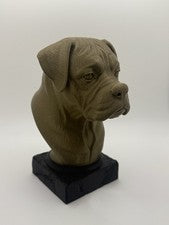 Boxer Perro Escultura Mascota Regalo 15cm Alto Decoración Hogar Estatua