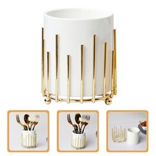 Soporte para cuchara de mostrador palillos cesta de almacenamiento utensilios de cocina para