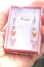 Pendientes Angel Sunshine Aura Cuarzo Cristal Protección Propósito Superior Ascensión