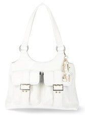 Bolso con 4 pósteres de moda No Boundaries, blanco marfil, para mujer