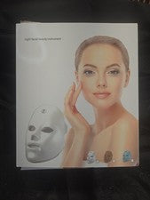 Máscara facial terapia de luz LED luz instrumento de belleza facial cuidado de la piel caja abierta