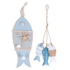 2 PIEZAS Adorno Colgante de Peces Decoraciones para Hogar Colgante Arte de Pared