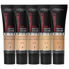 Base L'OREAL Infalible 24H/32H Cubierta Mate 30ml - ELIGE TU TONO