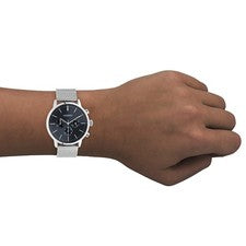 Oozoo Acero Inoxidable Unisex Reloj C10911 Análogo Cuarzo Pulsera Plata UOC10911