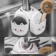 Práctico Fregadero de Cocina Escurridor Esponja Almacenamiento con Fácil Inst