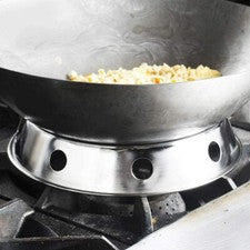Estante para ollas de acero inoxidable anillo wok soporte de cocina suministros de cocina utensilios