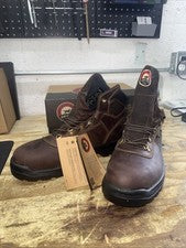 BOTAS ALA ROJA NUEVAS CON ETIQUETAS CUERO PUNTERA ACERO - TALLA 12 SETTER IRLANDÉS - ELY 83618
