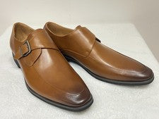 NUEVO Zapatos Shuclub London Cuero Genuino Para Hombre Hebilla Marrón 43 Reino Unido 9