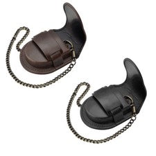 Soporte de reloj de bolsillo de cuero para hombre funda de cadena de bronce nuevo estuche de almacenamiento BA Pouut