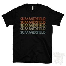 CAMISETA ESTILO RETRO REPETIDO SUMMERFIELD para hombre y mujer novedad genial nombre regalo