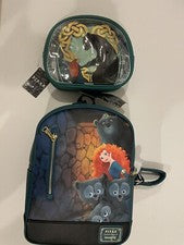 Bolso Loungefly Disney Pixar Brave Merida & DunBroch Bears & Cosmetics - Nuevo con etiquetas