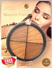 Bronceador compacto * 4 tonos por conceptos de belleza