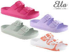Zapatos sin cordones para mujer Ella Sliders de verano cómodos ligeros de vacaciones