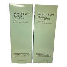 Juego de 2 Sueros Faciales Global Beauty Care Smooth & Lift Colágeno Ácido Hialurónico