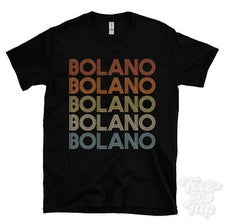 CAMISETA BOLANO ESTILO RETRO REPETIDO Hombre y Mujer Novedad Genial Nombre Regalo