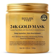 Soulspa Pure... Mascarilla Oro 24k 4-1 Cuidado de la Piel Hidratante Reafirmante Repsring