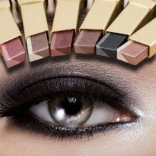 Sombra de ojos doble color barra brillo brillo impermeable metalizado maquillaje de ojos