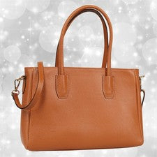 Bolso de mano de mujer Toscanto bolso de cuero marrón OTT177HN2