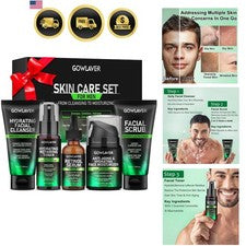Regalos para hombres, cuidado de la piel para hombres, rutina de cuidado facial hidratante e hidratante para...
