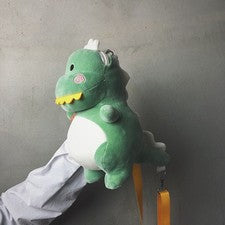 Bolso Bandolera Bandolera Mujer Dinosaurio Felpa Color Verde