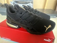 Zapatillas deportivas para mujer PUMA talla 6 negras/doradas Team Riaze Prowl leopardo