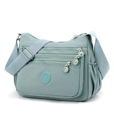Bolso de hombro de nailon impermeable bandolera bolso de mano cartera de viaje para mujer