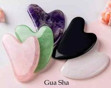 Ritual de autocuidado premium cristal natural Gua Sha tablero masajeador facial corporal regalo
