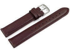 Correa de reloj de cuero genuino liso burdeos 8 mm 10 mm 12 mm 14 mm 16 mm 18 mm 20 mm