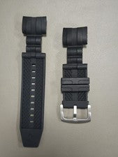 Correa de reloj pulsera de goma negra superior para Invicta Zeus Bolt 14071 inv107 26 mm