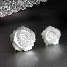 Pendientes Flor Plata de Ley 925 Nácar Flor Mujer Pendientes