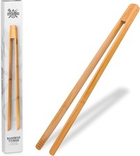 Pinzas de madera resistentes al calor de 45 cm para ensalada barbacoa cocina cocina utensilios de cocina Reino Unido