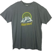 Camiseta orgánica Marmot para hombre Charcoal Mountain