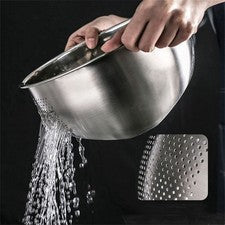 Herramienta de cocina eficiente lavadora de arroz colador tazón adecuado para toda la vida