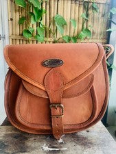 Bolsos Nuevos De Mensajero De Cuero De Cabra Para Mujer Color Marrón