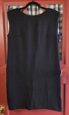 Vestido para mujer Donna Morgan negro sin mangas recortes traseros talla 4 nuevo con etiquetas