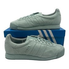 Adidas Samoa Zapatos De Colección Para Hombre Talla 8 Mediano Verde Gamuza Tenis B39017